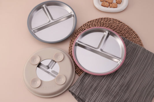 Plato de acero inoxidable